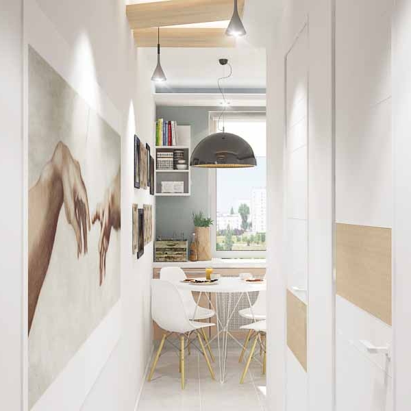 Дизайн-проект трехкомнатной квартиры - современный стиль 